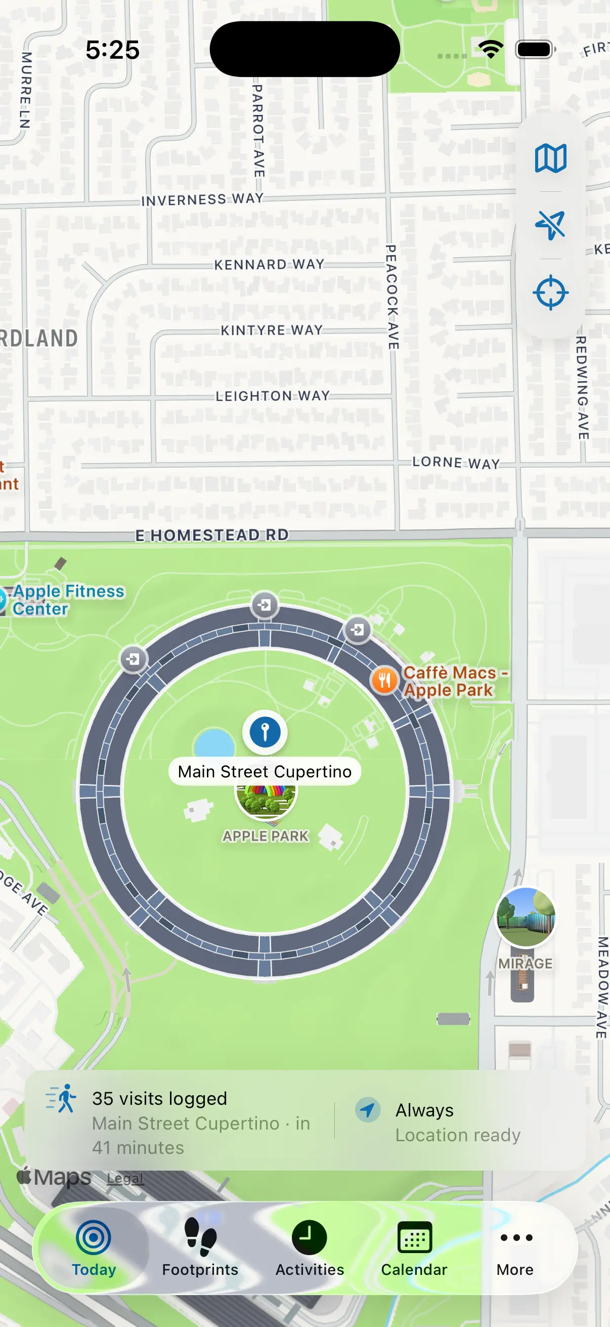 Memory capsule screenshot